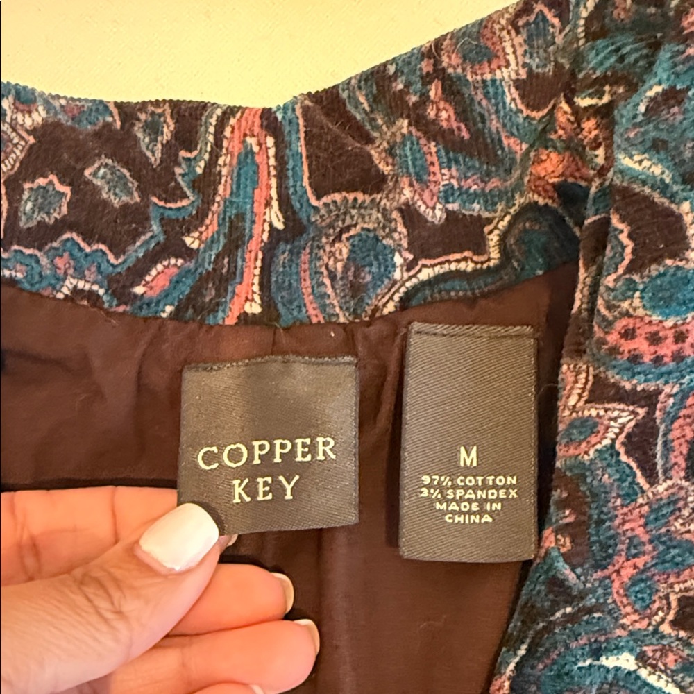 Copper Key Paisley Blazer - Picture 2 of 6